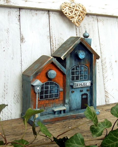 Seria Zabytkowe Dworce - drewniany domek dekoracyjny