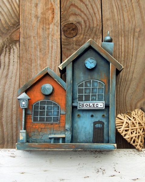 Seria Zabytkowe Dworce - drewniany domek dekoracyjny