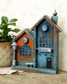 Seria Zabytkowe Dworce - drewniany domek dekoracyjny