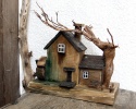 Drewniany domek dekoracyjny - Młyn Na Zaciszu