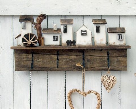 Wieszak ścienny ubraniowy z mocnymi haczykami - Siedlisko