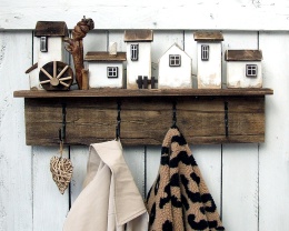 Wieszak ścienny ubraniowy z mocnymi haczykami - Siedlisko