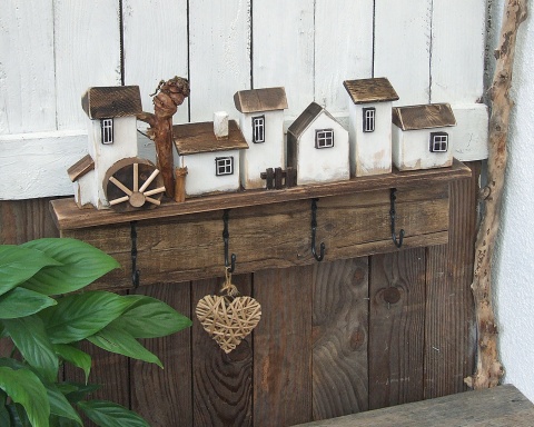 Wieszak ścienny ubraniowy z mocnymi haczykami - Siedlisko