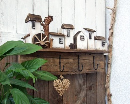 Wieszak ścienny ubraniowy z mocnymi haczykami - Siedlisko