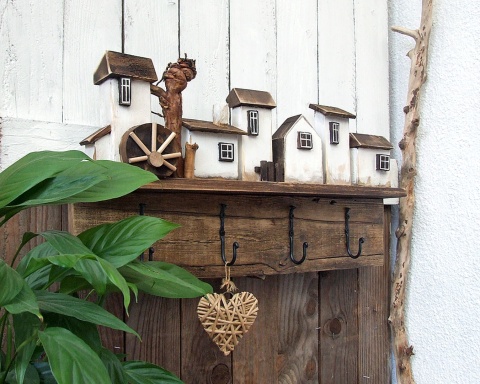 Wieszak ścienny ubraniowy z mocnymi haczykami - Siedlisko