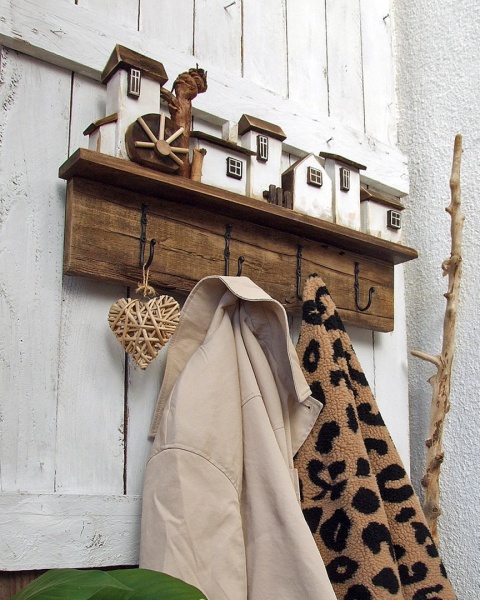 Wieszak ścienny ubraniowy z mocnymi haczykami - Siedlisko