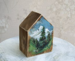 Domek z malowanym pejzażem - Górska Dolina